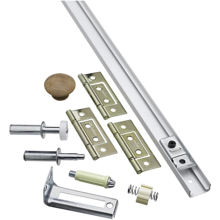 National Hardware National Hardware 36 in. L White Steel Folding Door Hardware Set 1 pk N343-715